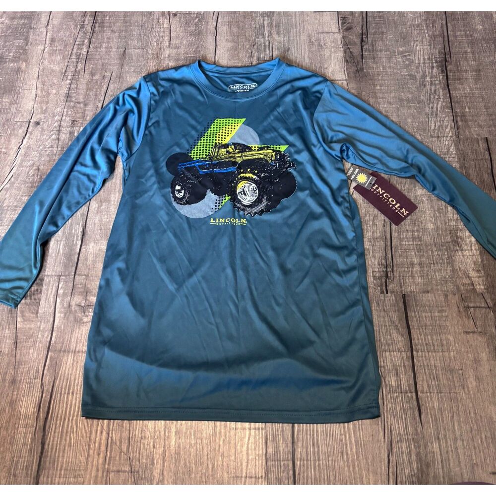 NWT Lincoln Outfitters Youth XL 18/20‎ Long Sleeve Graphic Monster Truck Tee